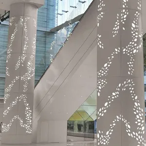 Обшивка колонн металлом в перфорацией