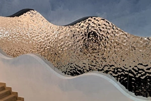 Элементы интерьера из стали Водная рябь на заказ