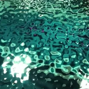 Нержавеющая сталь водная рябь цвет зеленый