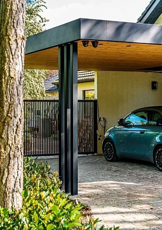 Навесы для автомобилей в Нижнем Новгороде - пример выполнения