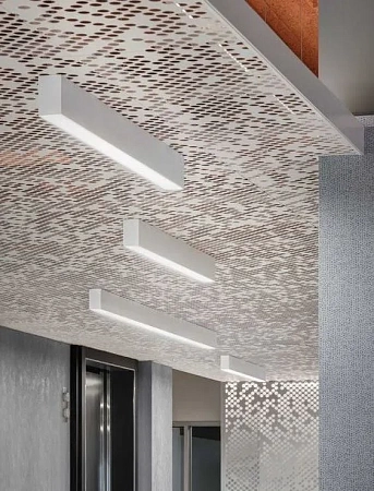 Перфорированный кассетный потолок в Казани - пример выполнения