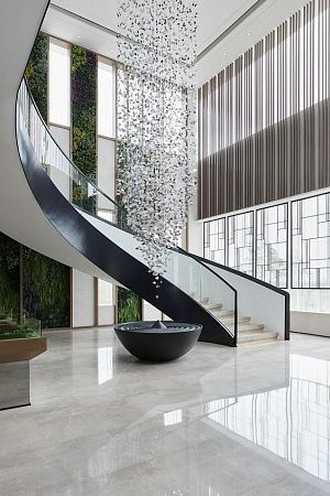 Стеклянное ограждение лестниц в Москве - пример выполнения