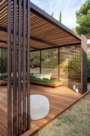 Перголы в Москве - пример выполнения