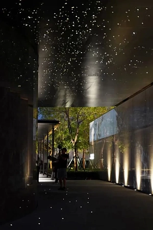 Подвесной металлический потолок в Москве - пример выполнения