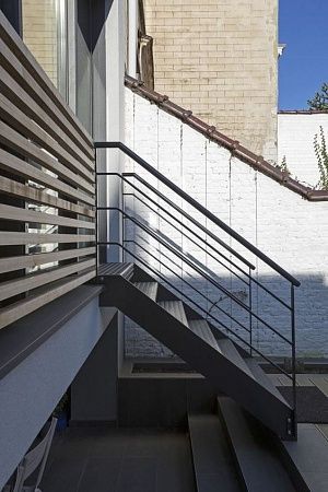 Уличные металлические лестницы в Новосибирске - пример выполнения