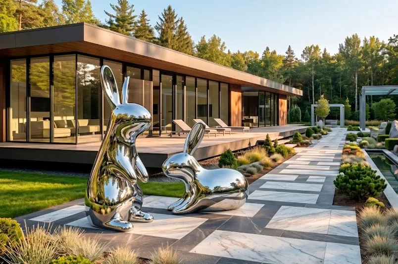 Скульптура из нержавеющей стали "Wonderland" на заказ