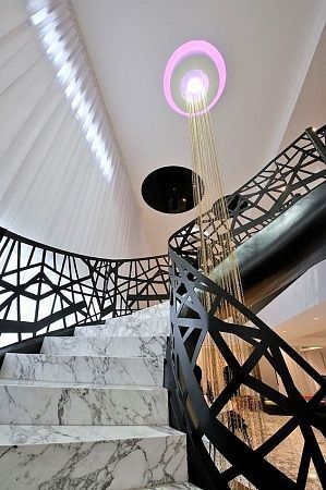 Ограждения для лестниц из листа - пример выполнения