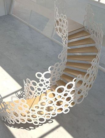 Ограждения для лестниц из листа - пример выполнения