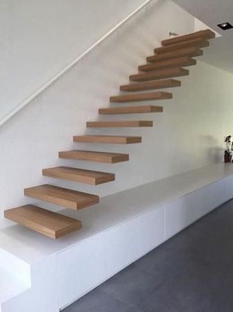 Консольные, парящие лестницы в Самаре - пример выполнения