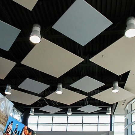 Акустические подвесные потолки в Москве - пример выполнения