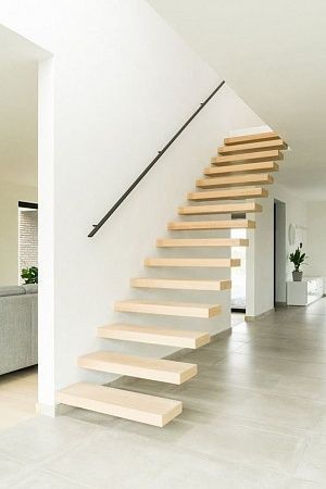 Консольные, парящие лестницы в Самаре - пример выполнения