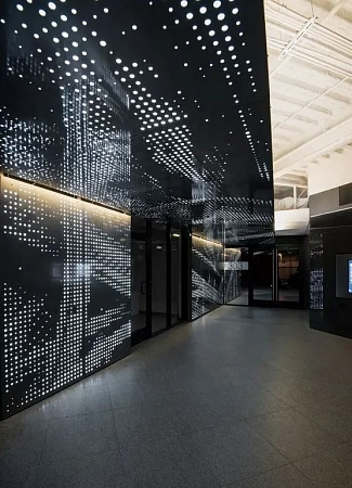 Перфорированный кассетный потолок в Казани - пример выполнения