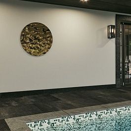 Панно круглое диаметром до 1200 мм, золото, для влажных помещений