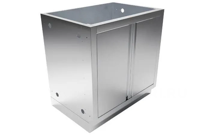 Кухонный модуль c 2-мя распашными дверцами и полкой на заказ