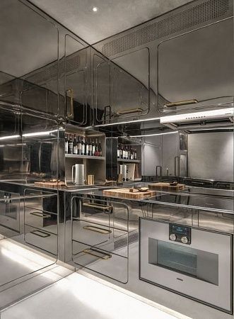 Фартук для кухни из нержавеющей стали в Самаре - пример выполнения