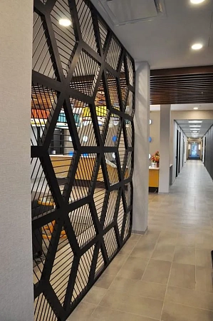 Перегородки металлические, декоративные в Саратове - пример выполнения