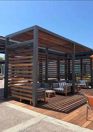 Перголы в Москве - пример выполнения