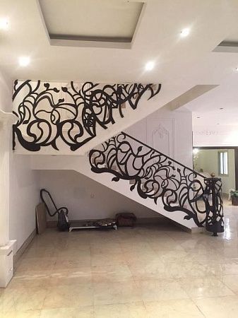 Ограждения для лестниц из листа - пример выполнения