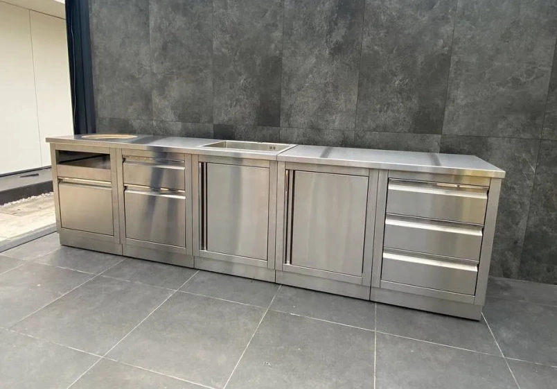 Кухонный модуль для круглых керамических грилей на заказ