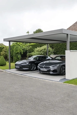 Навесы для автомобилей в Нижнем Новгороде - пример выполнения