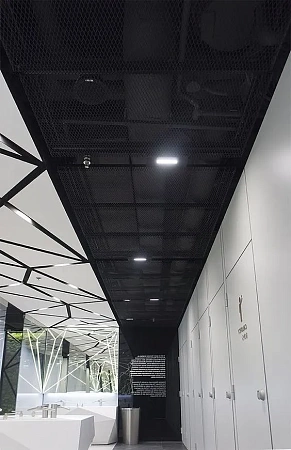 Подвесной металлический потолок в Москве - пример выполнения