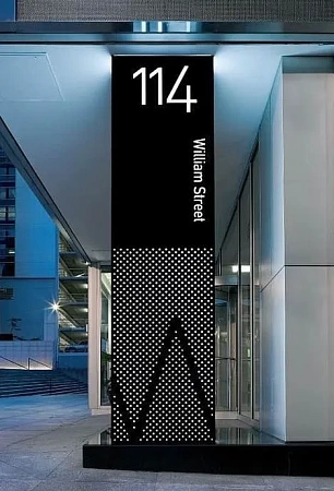 Облицовка колонн нержавеющей сталью в Саратове - пример выполнения