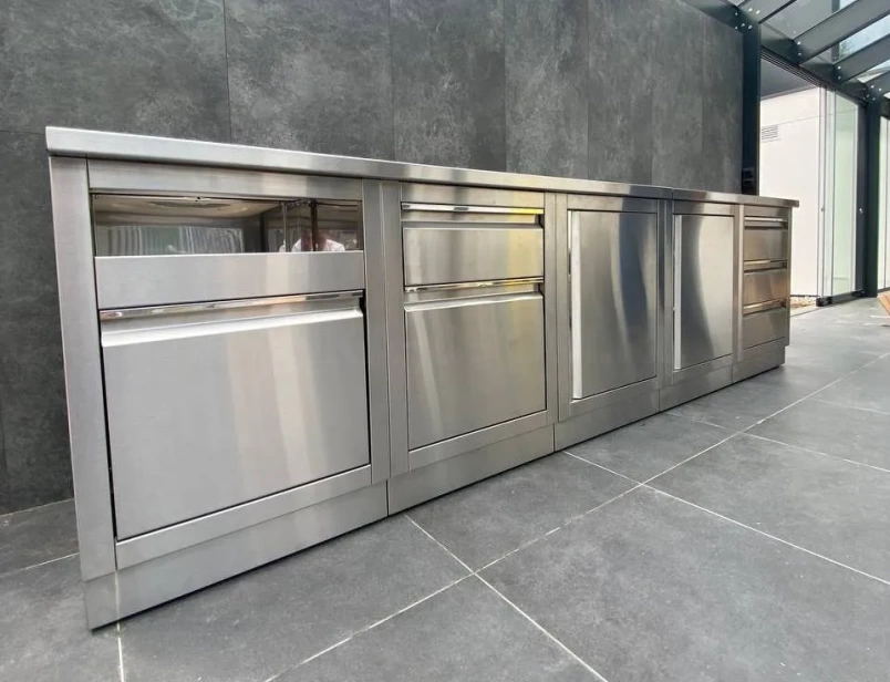 Кухонный модуль для круглых керамических грилей на заказ