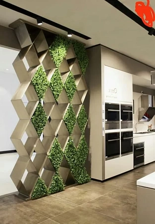 Перегородки металлические, декоративные в Саратове - пример выполнения