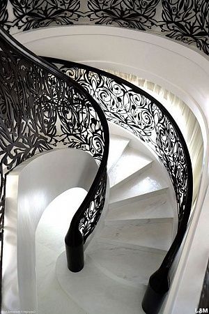 Ограждения для лестниц из листа - пример выполнения