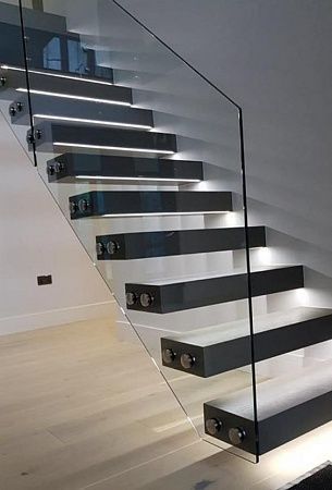 Отделка лестниц микробетоном в Самаре - пример выполнения