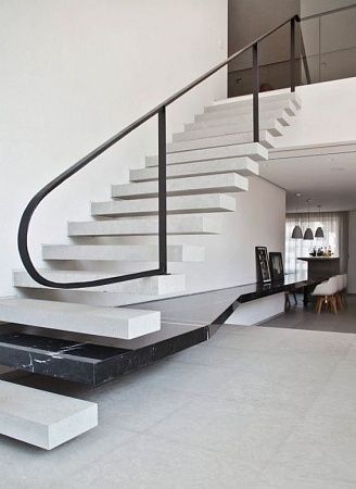 Консольные, парящие лестницы в Самаре - пример выполнения