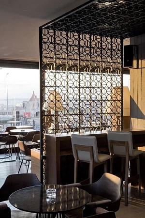 Перегородки металлические, декоративные в Саратове - пример выполнения