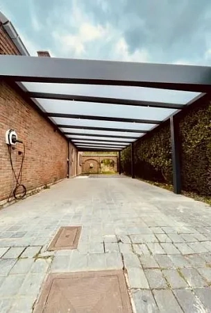 Навесы для автомобилей в Нижнем Новгороде - пример выполнения