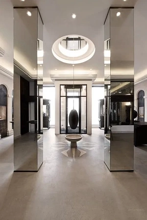 Облицовка колонн нержавеющей сталью в Саратове - пример выполнения