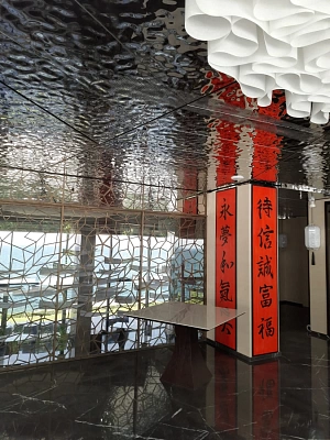 Пример потолка Водная рябь