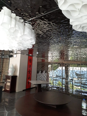 Пример потолка Водная рябь