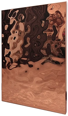 Фасад водная рябь медный