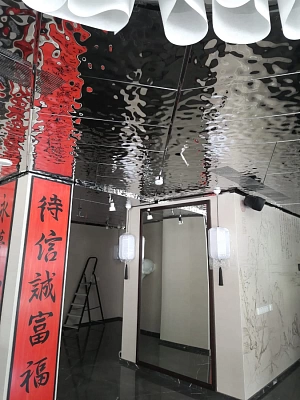 Пример потолка Водная рябь