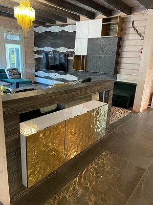 Пример готовых фасадов Водная рябь