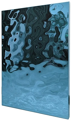 Фасад водная рябь синий