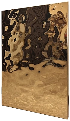 Фасад водная рябь золотая